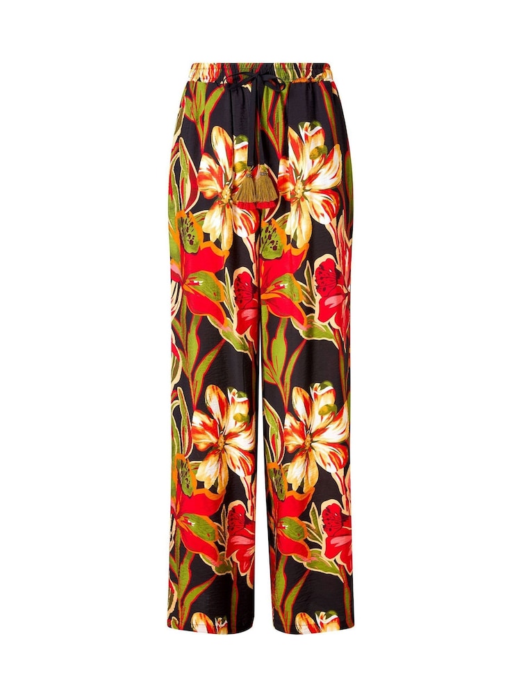 Joe Browns Black Paloma Printed Floral Wide Leg Trousers - Image 7 of 7 Joe Browns Black Paloma Printed Floral Wide Leg Trousers - Image 7 of 7
