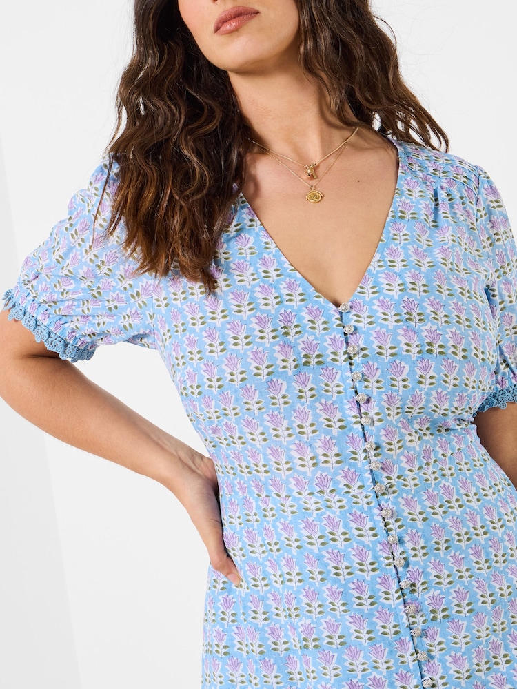 Joe Browns Blue Summer Dreams Cotton Dress - Image 4 of 4