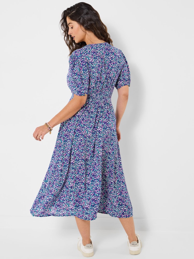 Joe Browns Purple Penelope Ditsy Print Dress - Image 2 of 4