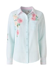 Joe Browns Blue Vintage Roses Applique Shirt - Image 7 of 7