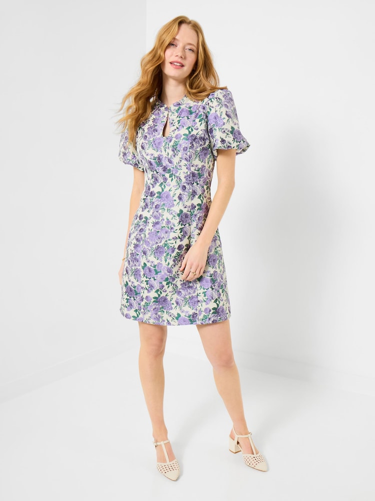 Joe Browns Purple Statement Jacquard Dress - Image 2 of 6