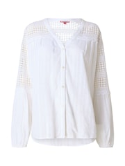 Joe Browns White Laura Linen Blend Blouse - Image 6 of 6