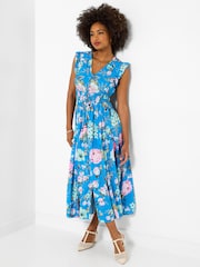 Joe Browns Blue Millie Floral Maxi Dress - Image 4 of 6