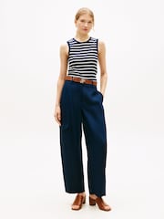 Tommy Hilfiger Blue Slim Crew Neck Tank Top - Image 2 of 5