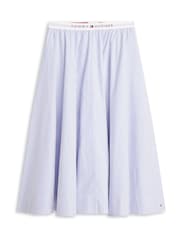 Tommy Hilfiger Blue Logo Waistband Midi A-Line Skirt - Image 5 of 5