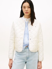 Tommy Hilfiger Nude Lightweight Water Repellent Quilted Padded Jacket - Image 1 of 5