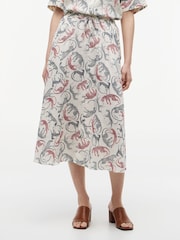 Tommy Hilfiger Pure Linen A-Line Midi Skirt - 画像 1 / 4