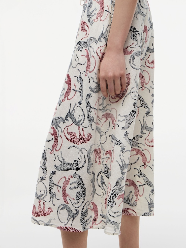 Tommy Hilfiger Pure Linen A-Line Midi Skirt - 画像 4 / 4