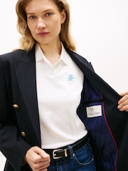 Tommy Hilfiger Blue Timeless Wool Blend Relaxed Double Breasted Blazer - Image 2 of 8