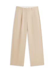 Cream - Tommy Hilfiger Barrel Leg Mid Rise Chinos Trousers - Imaginea 5 din 5