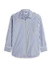 Tommy Hilfiger Blue Classic Oversized Fit Poplin Shirt - Image 5 of 5