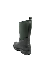 Pavers Green Wide Fit Rugged Water Resistant Wellies - Image 3 of 5