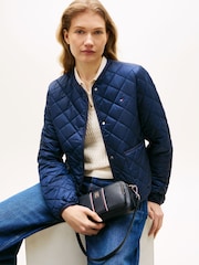 Tommy Hilfiger Blue Signature Shoulder Camera Bag - Image 1 of 2