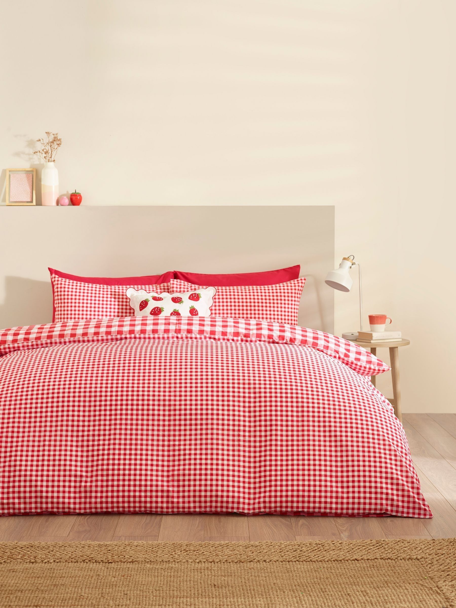 Bamford Gingham Check Reversible Duvet Cover Set - Image 7
