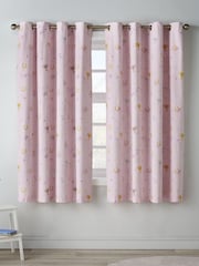 Catherine Lansfield Cream Happy Horses Reversible Eyelet Curtains - Image 3 of 5