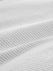 Bianca Seersucker Cotton Woven Stripe Duvet Cover Set - Imaginea 5 din 6