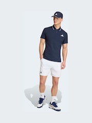 adidas Blue Freelift Tennis Polo Shirt - Image 3 of 7