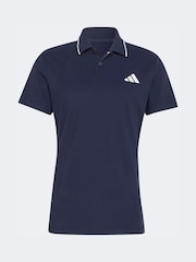 adidas Blue Freelift Tennis Polo Shirt - Image 7 of 7