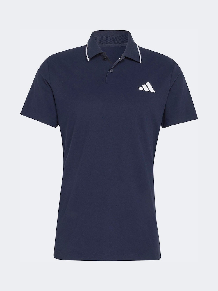 adidas Blue Freelift Tennis Polo Shirt - Image 7 of 7