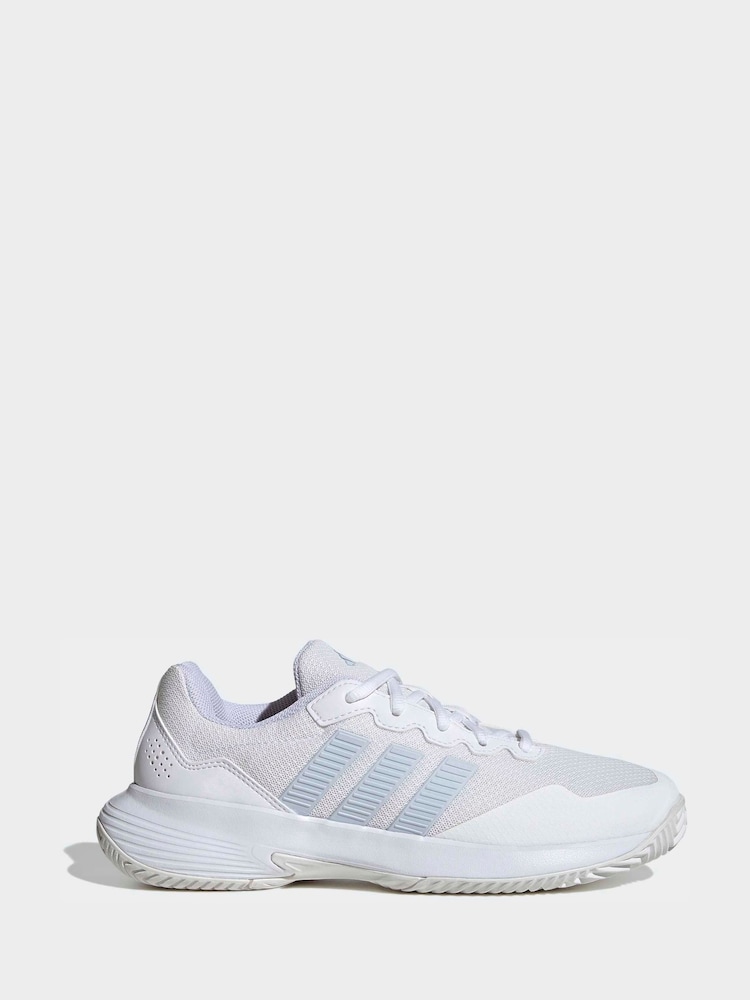 adidas White Gamecourt 2 Tennis Shoes - Image 1 of 10