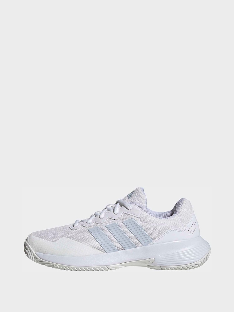 adidas White Gamecourt 2 Tennis Shoes - Image 2 of 10