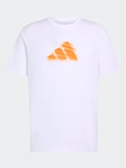 adidas White Clay Graphic Tennis T-Shirt - Image 6 of 6