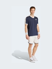 adidas Blue Heritage Tennis T-Shirt - Image 3 of 6