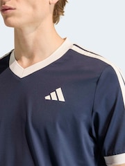 adidas Blue Heritage Tennis T-Shirt - Image 4 of 6