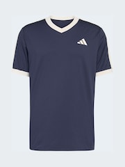 adidas Blue Heritage Tennis T-Shirt - Image 6 of 6