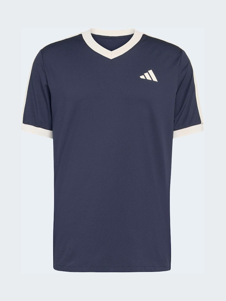 adidas Blue Heritage Tennis T-Shirt - Image 6 of 6