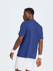 adidas Blue Heritage Tennis Graphic T-Shirt - Image 2 of 6