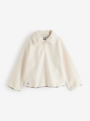 Gym King White Replensih Borg Half Zip Fleece - Image 1 of 1