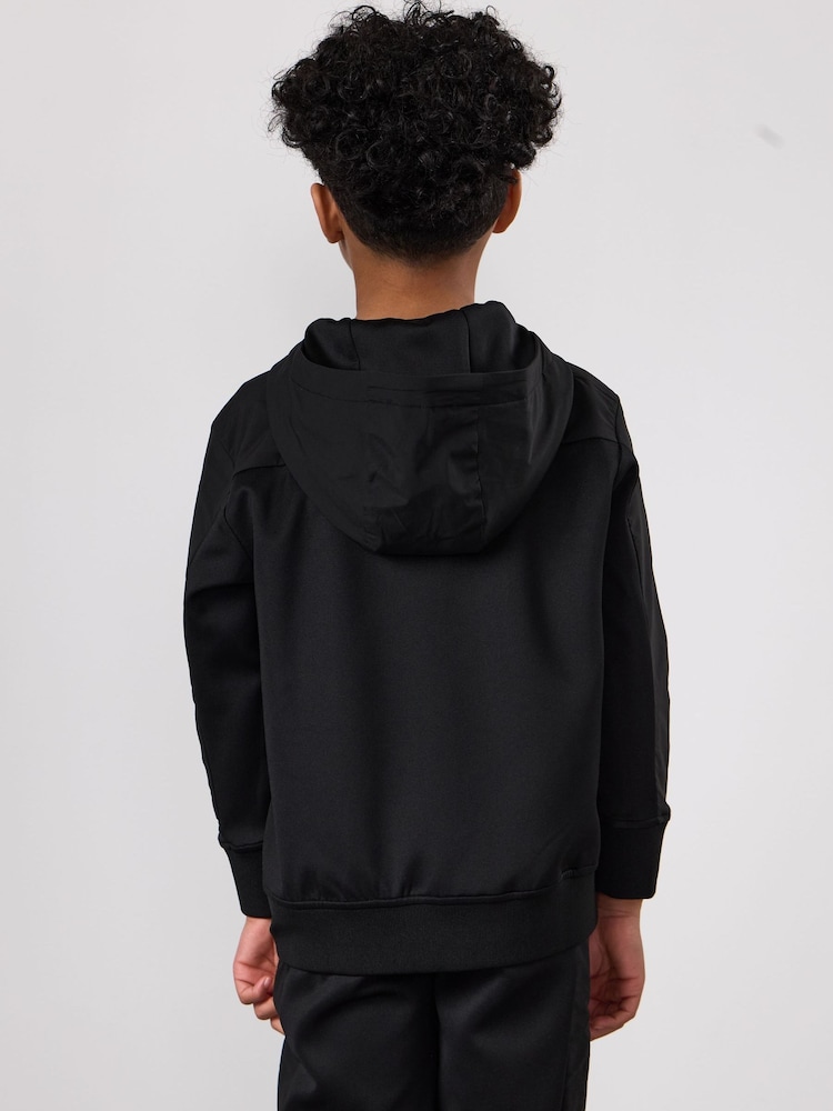 Gym King Black Core Plus Panel Hoodie - Image 2 of 3 Gym King Black Core Plus Panel Hoodie - Image 2 of 3