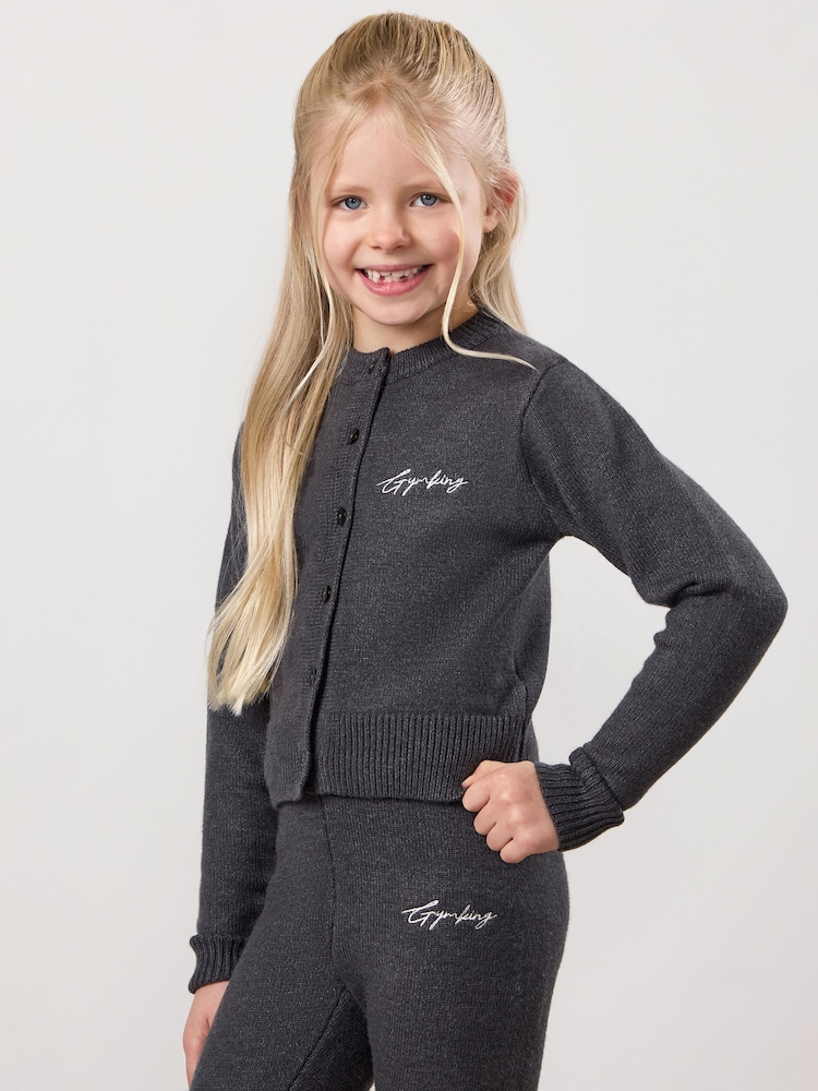 Gym King Grey True Knit Fitted Cardigan - Image 2 of 4