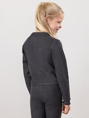 Gym King Grey True Knit Fitted Cardigan - Image 3 of 4