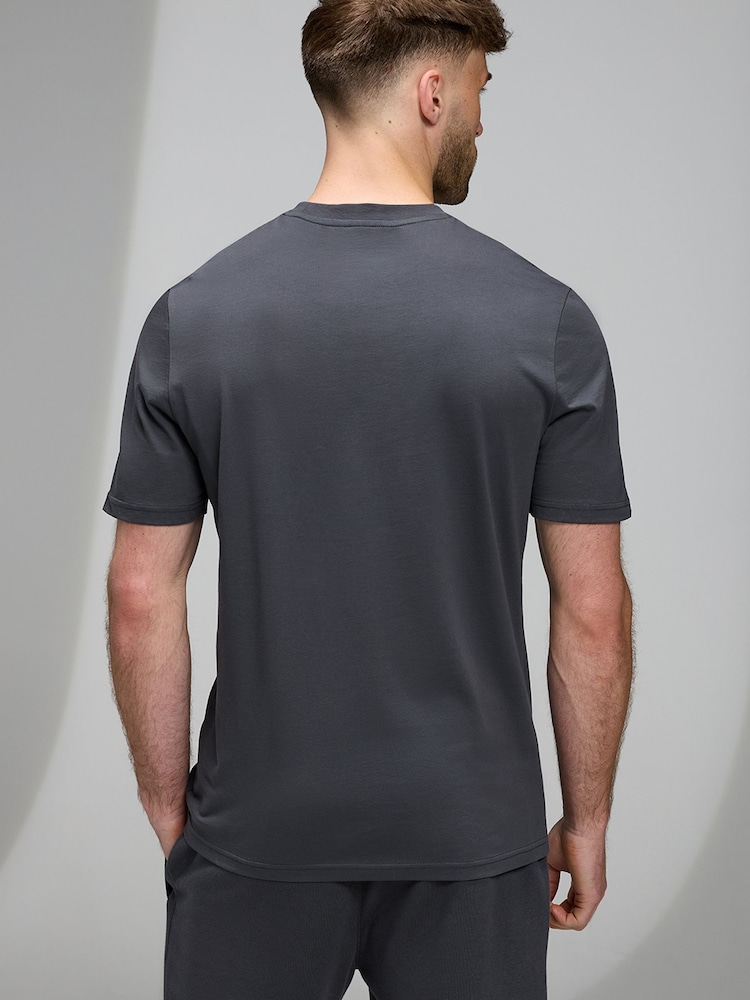 Gym King Grey Established Regular Fit T-Shirt - Image 2 of 4 Gym King Grey Established Regular Fit T-Shirt - Image 2 of 4