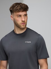 Gym King Grey Established Regular Fit T-Shirt - Image 4 of 4