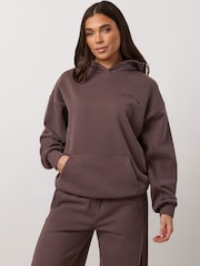 Gym King Brown Replenish Peached Seam Hoodie - Image 3 of 4