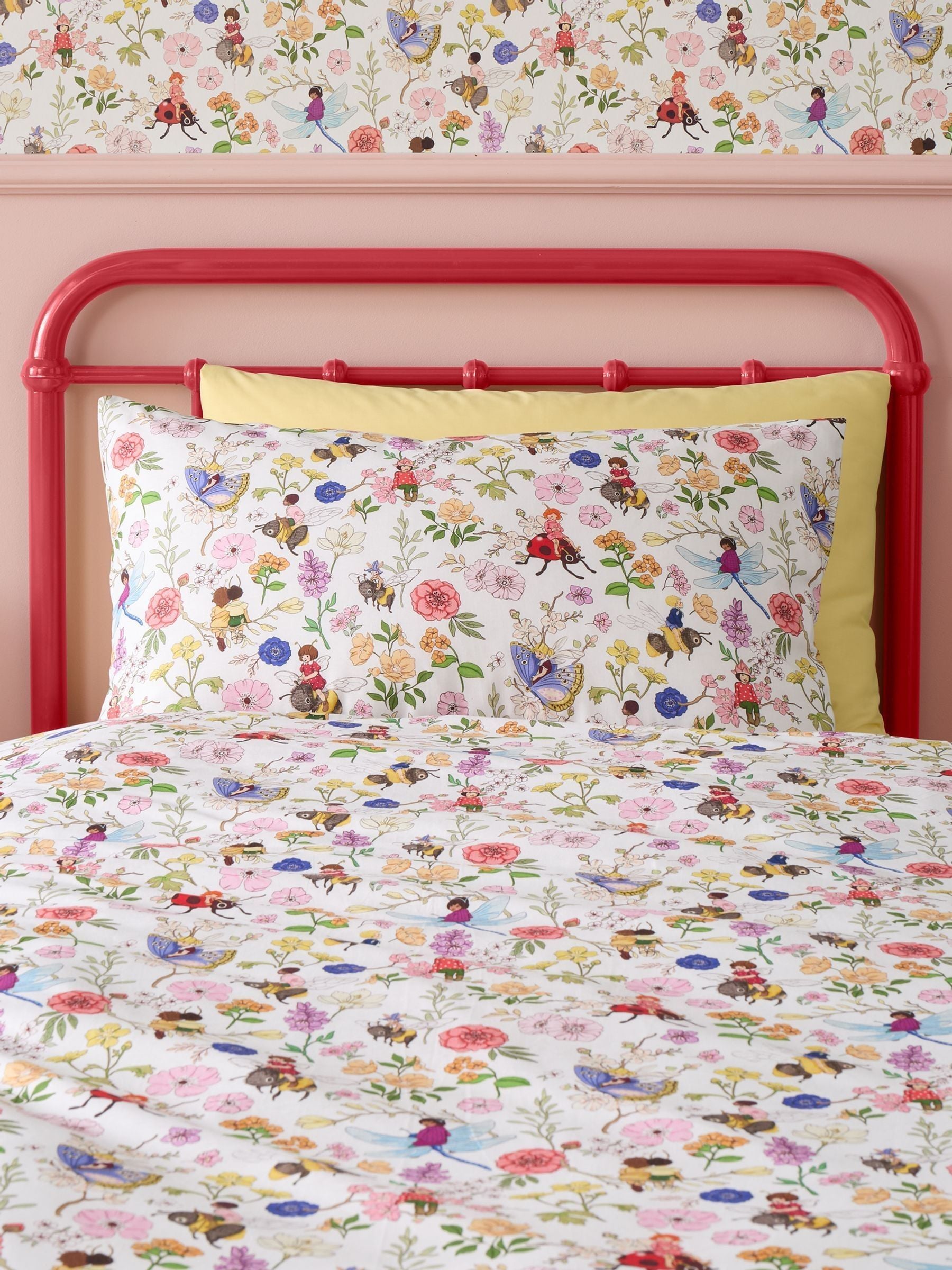 Belle & Boo Garden Friends Cotton Floral Duvet Cover Set with Pillowcases - Image 2