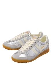 Gola Silver Firefly Metallic Trainers - Image 2 of 5