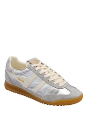 Gola Silver Firefly Metallic Trainers - Image 3 of 5