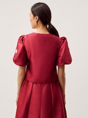 Monsoon Pink Anya Puff Sleeve Jacket - Image 2 of 5