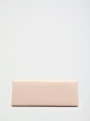 Lipsy Nude Weave Envelope Clutch Bag - Image 6 of 8