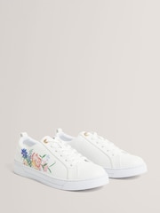 Ted Baker White KAIILA Printed Detail Trainers - Image 2 of 3