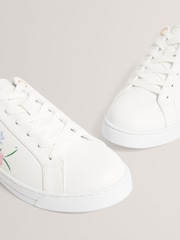 Ted Baker White KAIILA Printed Detail Trainers - Image 3 of 3