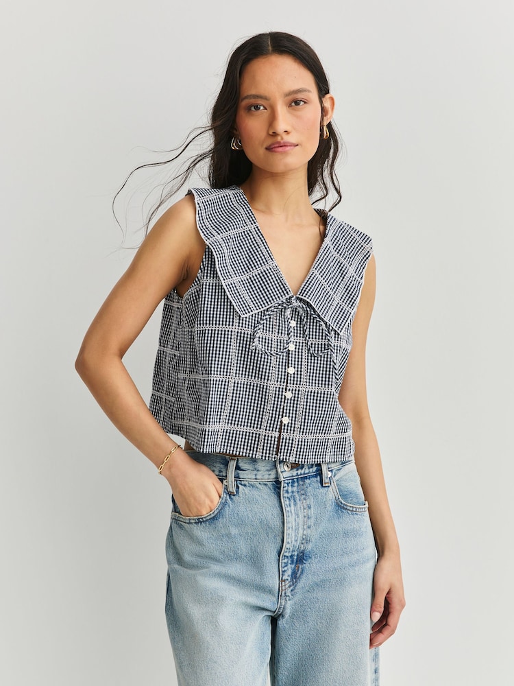 Free People Blue Waiting For Me Top - Image 1 of 7