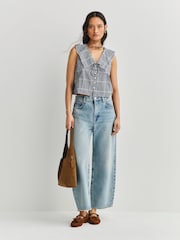 Free People Blue Waiting For Me Top - Image 2 of 7