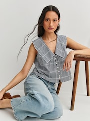 Free People Blue Waiting For Me Top - Image 5 of 7