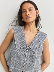 Free People Blue Waiting For Me Top - Image 6 of 7