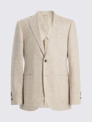 MOSS ז'קט חליפת פשתן בגזרה צרה, דגם Delave - תמונה 7 מתוך 7